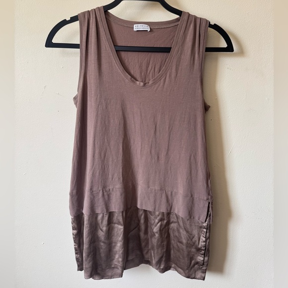 Brunello Cucinelli Silk & Cotton Sleeveless Top w/ Pockets Size Large - Picture 2 of 5
